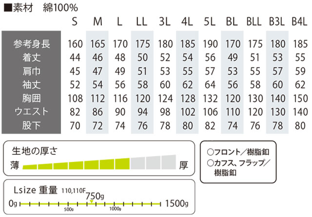商品仕上がり寸法