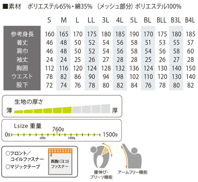 商品仕上がり寸法