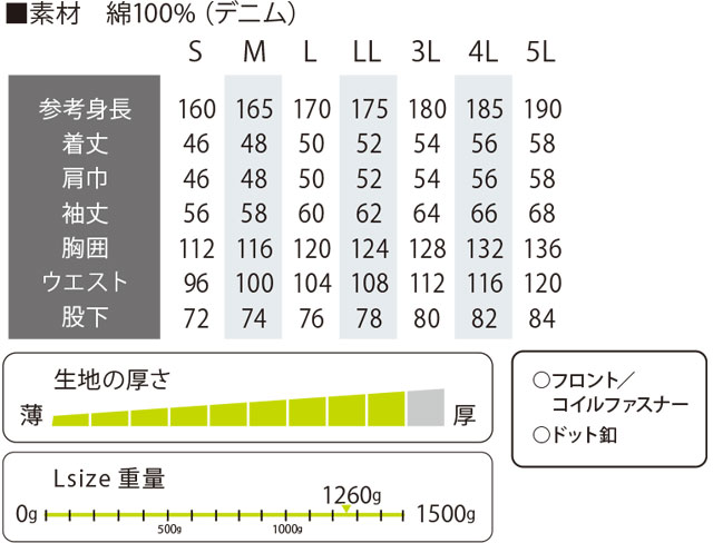 商品仕上がり寸法