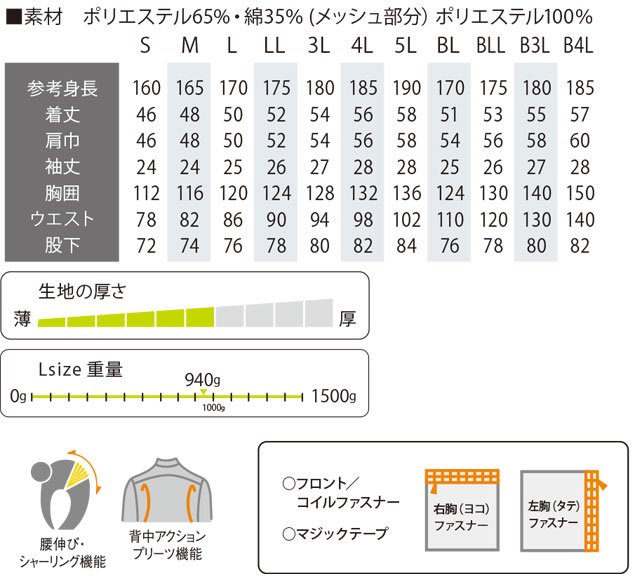 商品仕上がり寸法