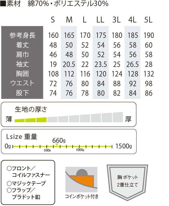 商品仕上がり寸法
