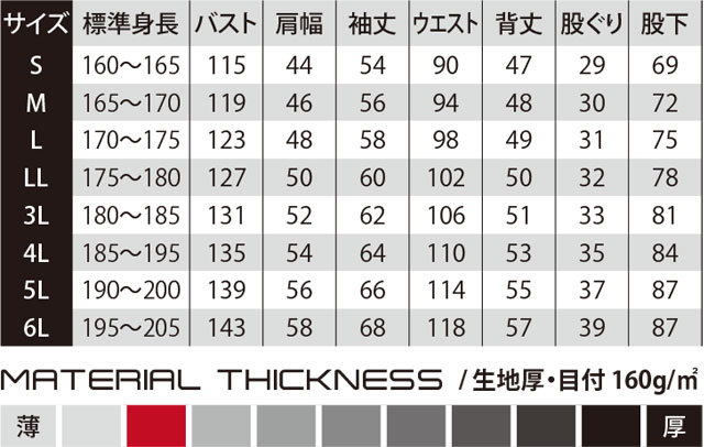 商品仕上がり寸法