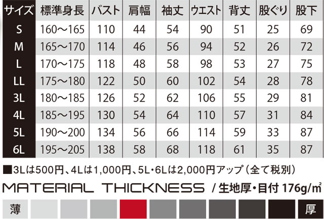 商品仕上がり寸法