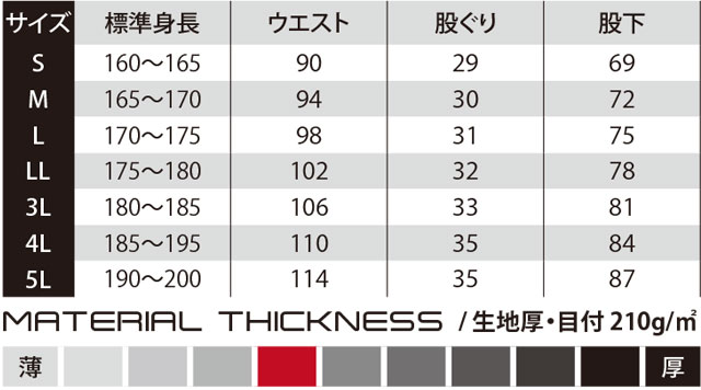 商品仕上がり寸法