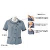 AJ0842 事務服オーバーブラウス夏服 ボンマックス