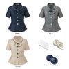 ESA704 オーバーブラウス カーシーカシマ 事務服