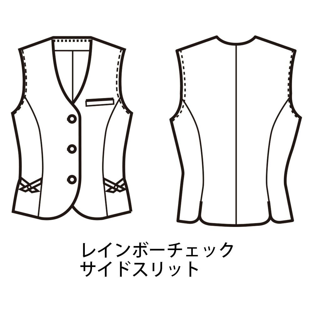 FV35808 ベスト 事務服 フォーク