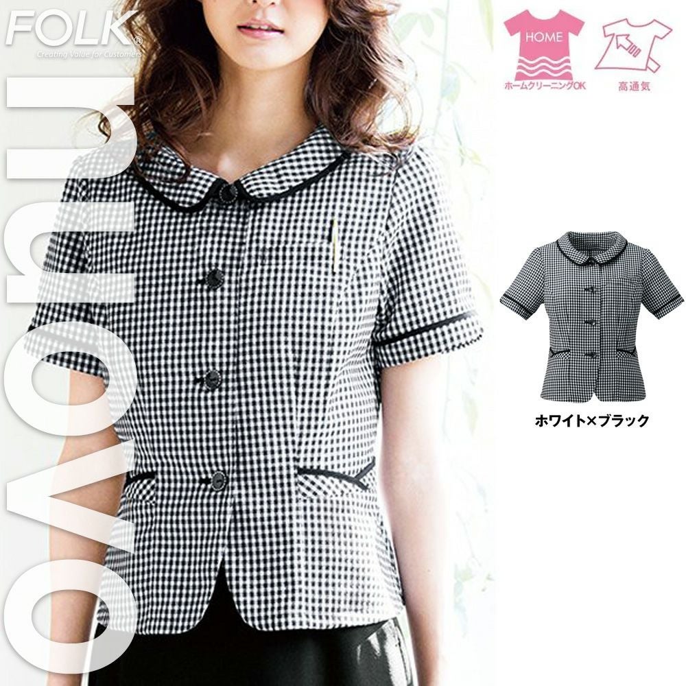 FB71174 【フォーク NUOVO】 オーバーブラウス 女子制服 事務服 仕事服