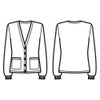FN850E カーディガン 事務服 フォーク