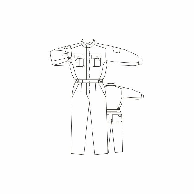 マルキ 丸鬼 ツナギ服 つなぎ RO740
