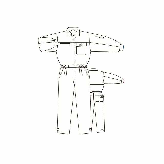 マルキ 丸鬼 ツナギ服 つなぎ WB530