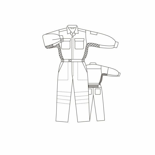 マルキ 丸鬼 ツナギ服 つなぎ S04